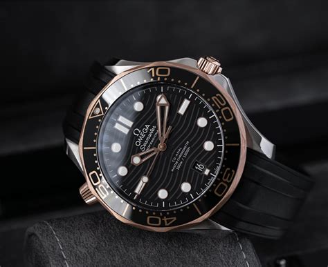 omega seamaster antimagnetic 18k 0 750|Seamaster Diver 300M 42 mm, Sedna™ gold on rubber strap.